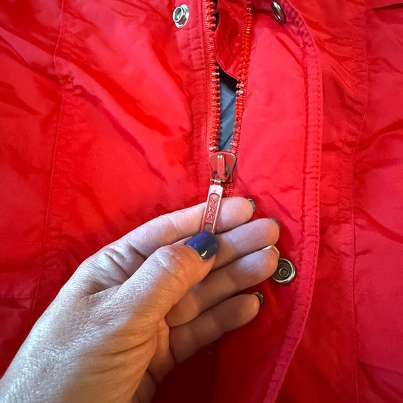 Vintage 90’s Snowy Mountain Red Ski Jacket Coat Women’s XL - Picture 11 of 16